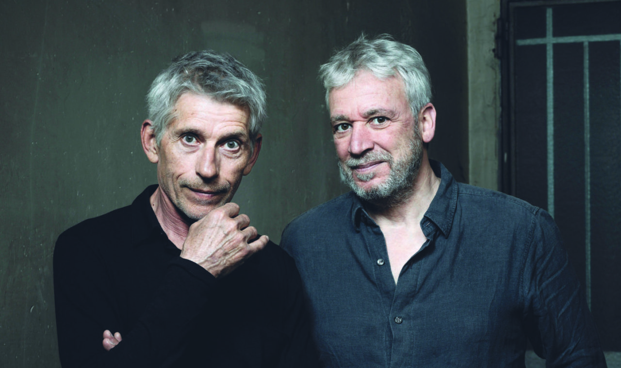 Jacques Gamblin & Laurent de Wilde 
Paris, le 29 avril 2024
©Frédéric STUCIN