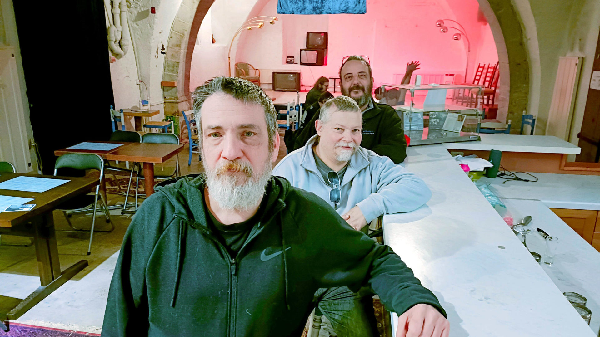 Cellier de Marianne avec Christophe Baranger Patrick Morzier et Claudio Colagrossi