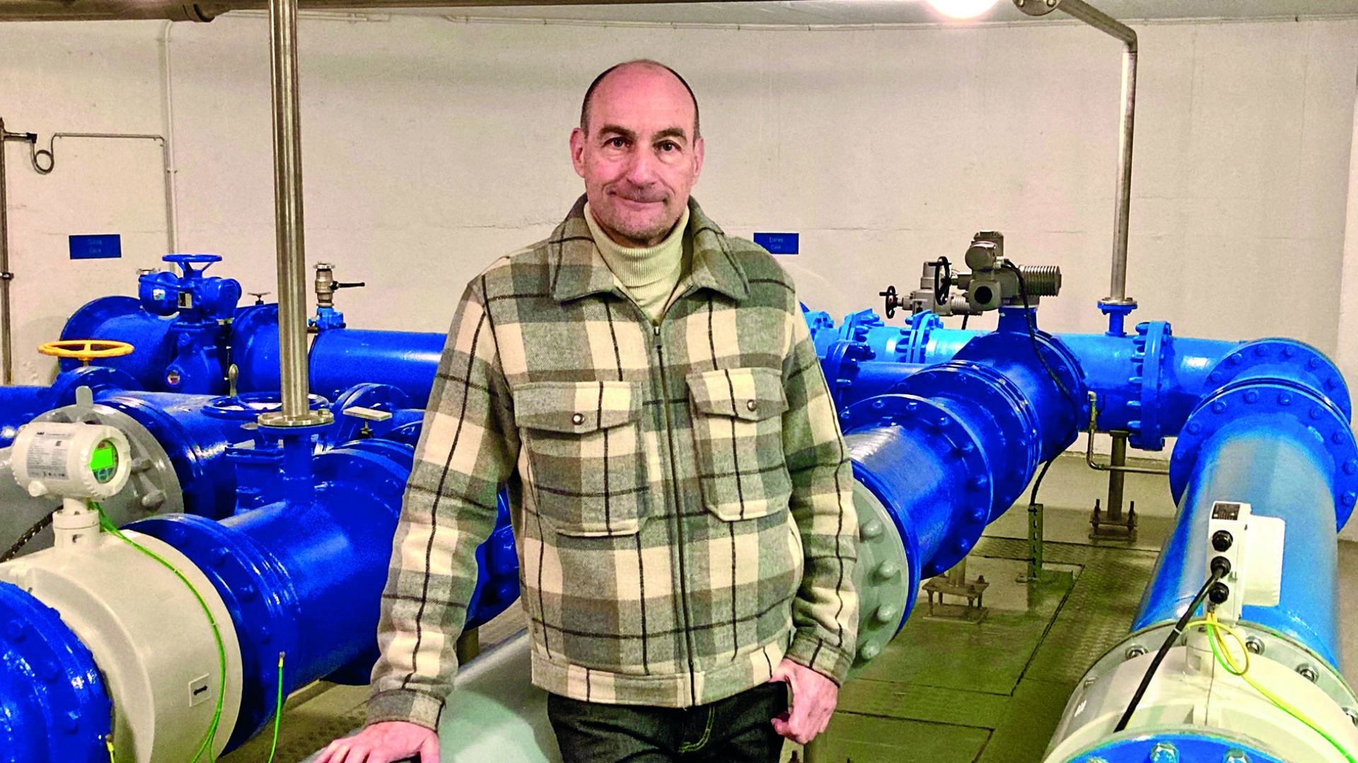 Olivier Chuat, chef du service des eaux chez   Viteos : « Il faut boire l’eau du robinet, c’est la meilleure » (PF)