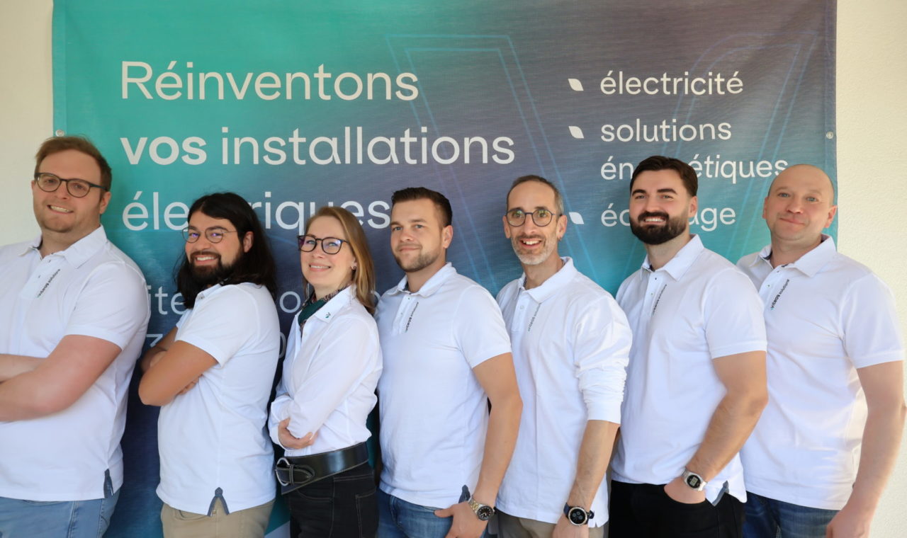 Une partie de l’équipe de gestion des projets solaires (Photo kva)