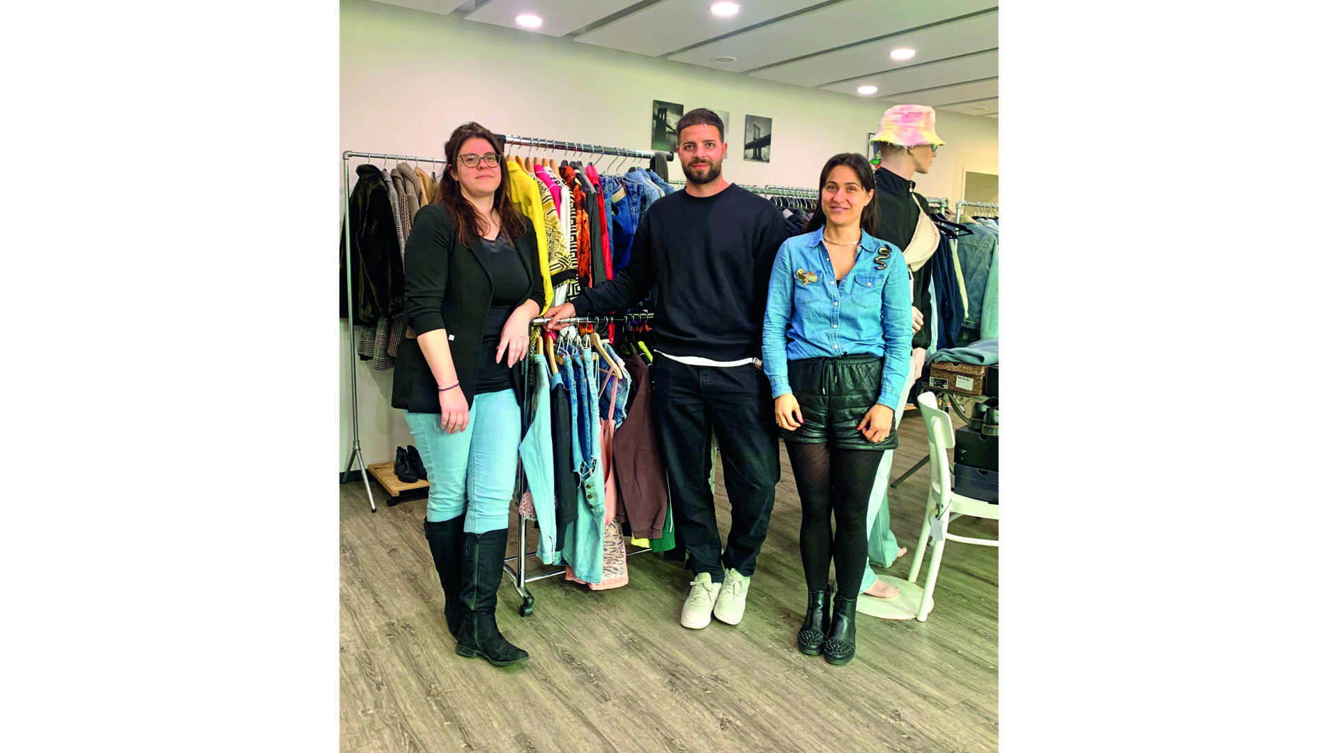 Un trio qui se préoccupe des ressources de la planète. De gauche à droite : Vanessa, Alan et Eliana. (ap)