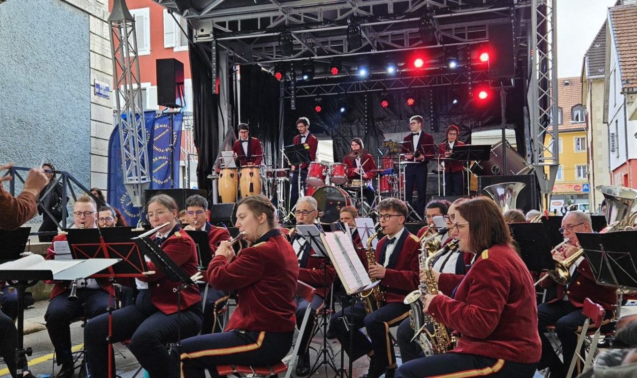 Les Armes-Réunies, le 24 mai dernier, lors de la Fête de mai © DR