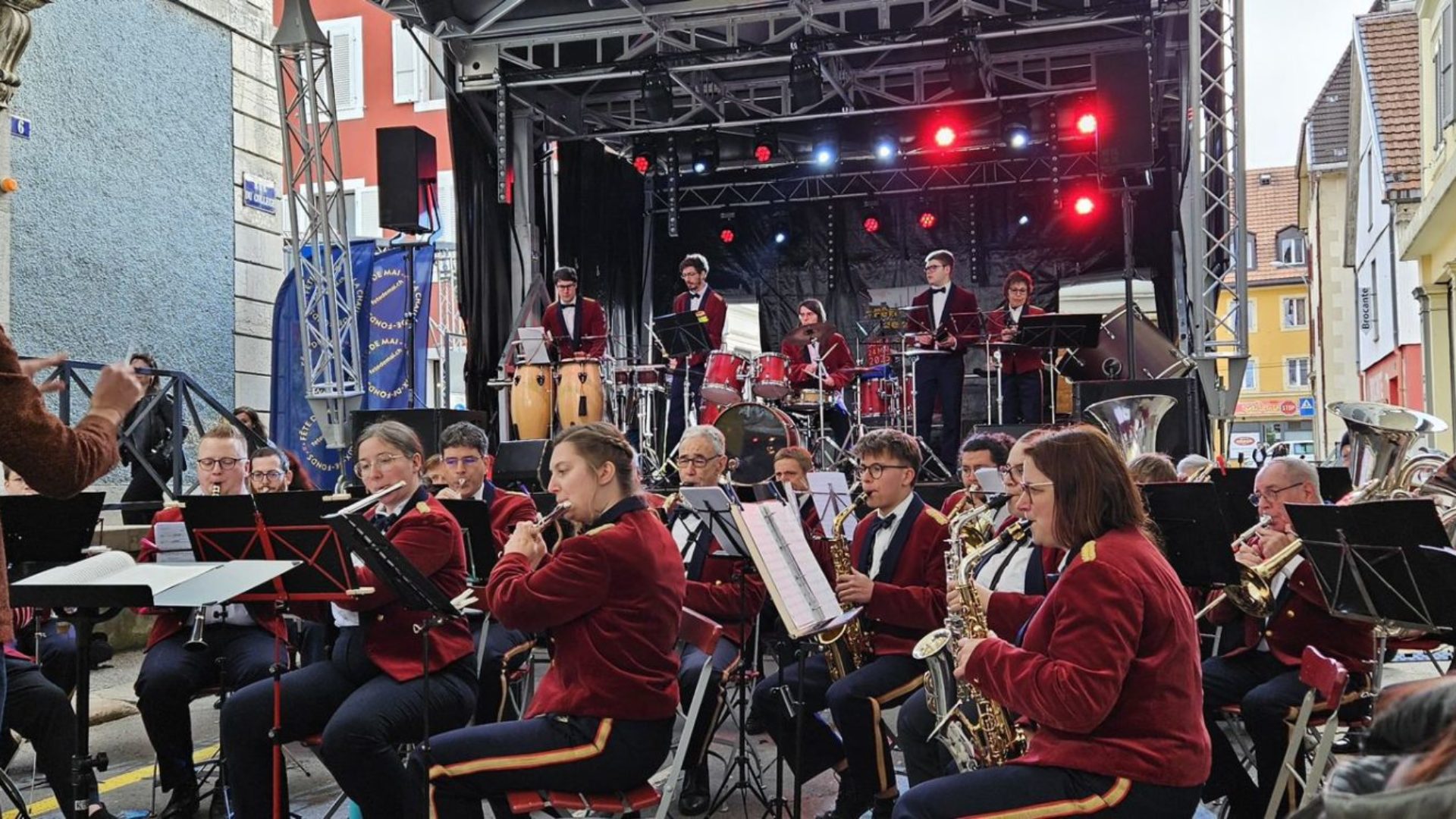 Les Armes-Réunies, le 24 mai dernier, lors de la Fête de mai © DR