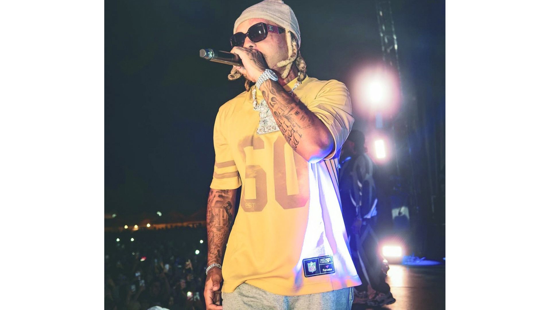 Au Fluo festival à Neuchâtel, le jeune Loclois de 21 ans a pu photographier la tête d'affiche du rap français Zola. (photo BBShots)