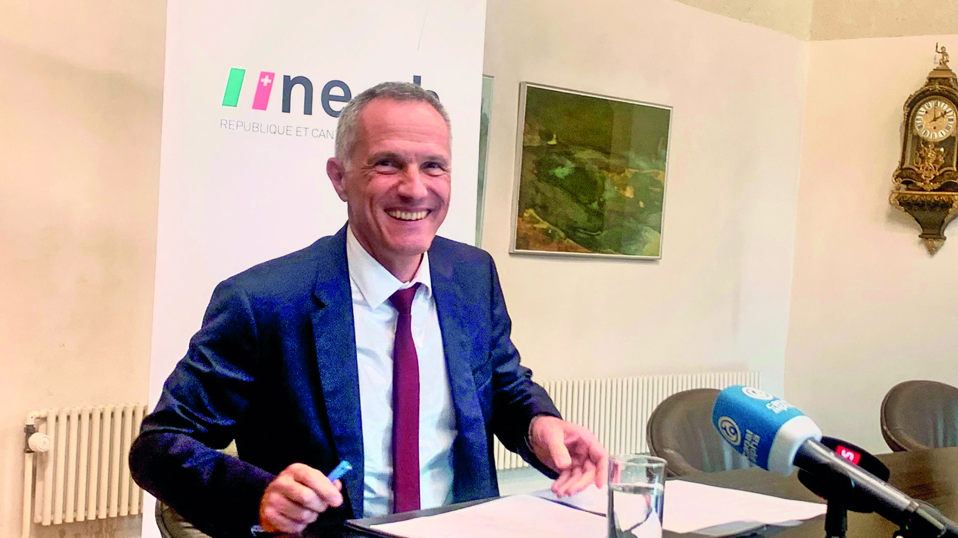 À l’aise devant les médias, Laurent Kurth suscite un certain émoi dans le landerneau politique cantonal. (Photo ap)